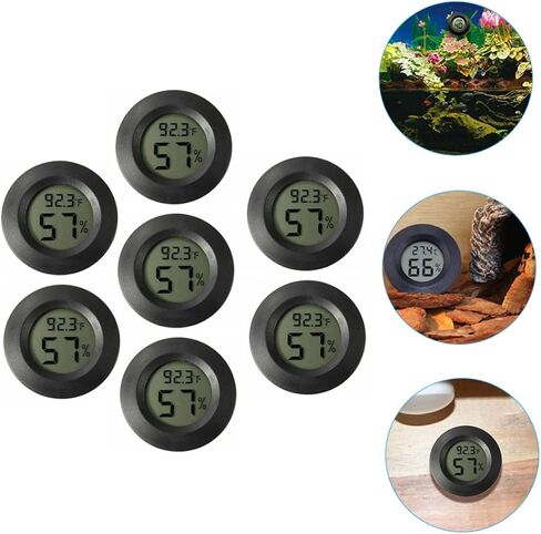 7pcs Mini Digital Hygrometer for Reptiles Terrariums Incubators Accurate Temperature Humidity Monitor Portable Design for Home Office Poultry in Saudi Arabia