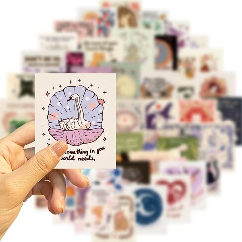 50pcs ملصقات اقتباس تحفيزية شفافة ، ملصقات ملهمة سوداء للطلاب المراهقين البالغين ، ملصق تأكيد إيجابي لزجاجات المياه شارات الكمبيوتر المحمولة. in Kuwait