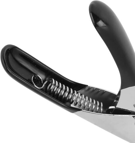 Eujgoov Pet Nail Scissors Stainless Steel Plastic Ergonomic Design Safety Guard Spring Action Red Black Optional 12.5cm for Dirt Prevention Furniture Protection (Black) in Saudi Arabia
