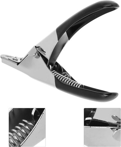 Eujgoov Pet Nail Scissors Stainless Steel Plastic Ergonomic Design Safety Guard Spring Action Red Black Optional 12.5cm for Dirt Prevention Furniture Protection (Black) in Saudi Arabia