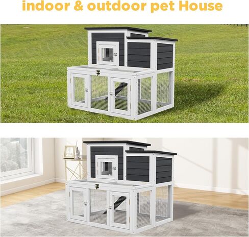 كتكوت كوب ، خارجي محمولة الدجاج تشغيل قفص مثلث خشبي السمان مع قفص الدواجن الأسلاك التهوية للحيوانات الصغيرة (الخشب الطبيعي) in Kuwait