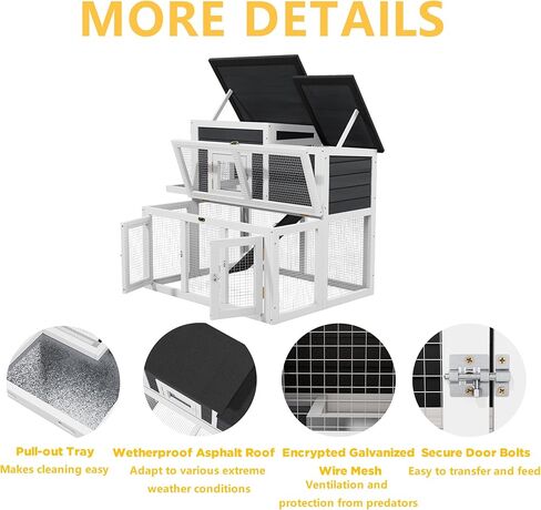 كتكوت كوب ، خارجي محمولة الدجاج تشغيل قفص مثلث خشبي السمان مع قفص الدواجن الأسلاك التهوية للحيوانات الصغيرة (الخشب الطبيعي) in Kuwait