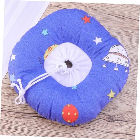 Elizabeth Neck Circle Pet Collar Soft Cartoon Universe Print Headgear for Cats and Dogs Lightweight Protective Medical Wound Healing Collar Prevents Scratching Biting and Licking in Saudi Arabia