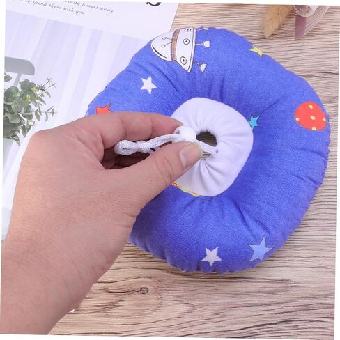 Elizabeth Neck Circle Pet Collar Soft Cartoon Universe Print Headgear for Cats and Dogs Lightweight Protective Medical Wound Healing Collar Prevents Scratching Biting and Licking in Saudi Arabia