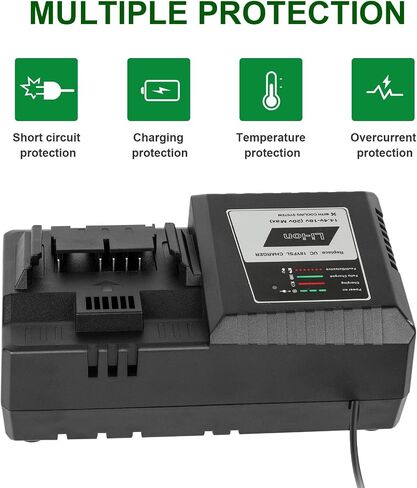 14.4V - 20V max UC18YFSL Li-Ion Battery Charger Compatible with HITACHI UC18YFSL UC18YSL3 UC18YKSL UC18YRL UC18YRSL BSL1815 BSL1820 BSL1825 BSL1830 BSL1840 BSL1850 BSL1860 in Saudi Arabia