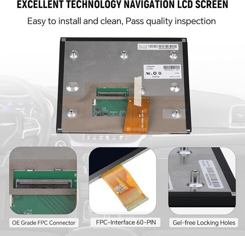 8.4" Uconnect 4C UAQ Screen Replacement LA084X01 LCD Monitor Navigation LCD Display Touchscreen Digitizer for Jeep Chrysler Dodge RAM 2017-2021 Replace LA084X01(SL)(01)(02)(03) in Saudi Arabia