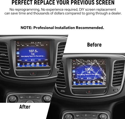 8.4" Uconnect 4C UAQ Screen Replacement LA084X01 LCD Monitor Navigation LCD Display Touchscreen Digitizer for Jeep Chrysler Dodge RAM 2017-2021 Replace LA084X01(SL)(01)(02)(03) in Saudi Arabia