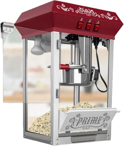 آلة الفشار، صانعات الفشار مع غلاية من الفولاذ المقاوم للصدأ سعة 6 أوقية، بوبر الذرة التجارية على سطح الطاولة مع أداة قياس ومغرفة، للمنزل، وحفلات أعياد الميلاد، والمسرح، والأحداث المدرسية، أسود in Kuwait