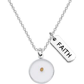 BNQL Mustard Seed Necklace Bracelet Earring Faith Gifts Mustard Seed Jewelry Faith Pendant Necklace Bracelet Religious Gifts Christian Inspirational Gifts