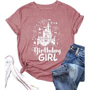 Birthday Shirt Women Magical Tshirt Cute Birthday Party Shirts Magic Kingdom Short Sleeve Tee Top in Saudi Arabia