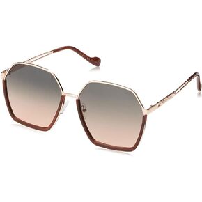 Jessica Simpson J6051 Retro Women's Metal Hexagonal Sunglasses with 100% Uv Protection. Glam Gifts for Her, 60 Mm