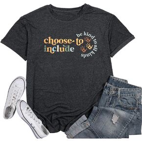 Choose to Include Shirt Be Kind to All Kind Shirts Black History T- Shirts Inspirational Quote Teacher Tops