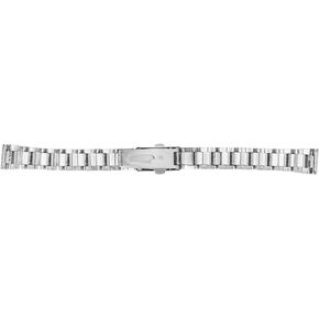 Metal Watch Strap, Adjustable Length, Secure Folding Clasp, Rustproof Stainless Steel Strap, Double Button Quick Release Buckle for Men and Women