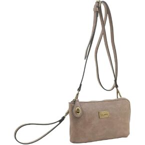 Liz Soto Tina Wristlet Wallets for Women - Clutch Wristlet Convertible to Shoulder Bag or Handbag, Wrist Purse