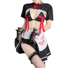 Sexy maid cosplay suit exotic romantic French temptation teasing Japanese pajamas underwear