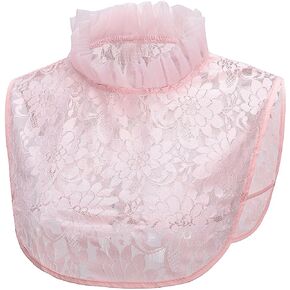 Women Lace Fake Collar, Detachable Half Shirt for Dress, False Dickey Collar for Sweater Blouse