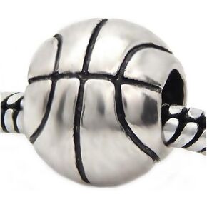 Basketball Charm Bead for Bracelets