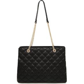 حقائب يد FOXLOVER للنساء، محفظة نسائية مبطنة من جلد البولي يوريثان وحقائب يد مع حزام سلسلة in Kuwait