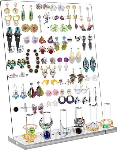 Acrylic Earrings Holders For Girls Clear Earrings Organizer Display in Kuwait