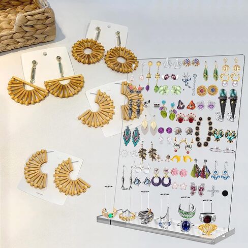 Acrylic Earrings Holders For Girls Clear Earrings Organizer Display in Kuwait