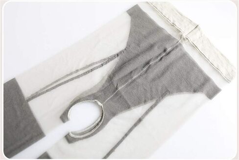 جوارب طويلة مثيرة للفتيات، جوارب طويلة شفافة، فتحة المنشعب، أحذية شبكية قابلة للتمدد، سراويل نسائية شفافة شفافة (أحمر) in Kuwait