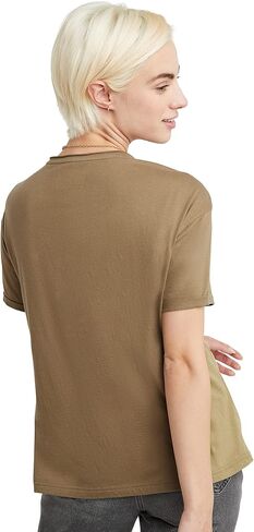 Hanes Women's Originals V-Neck Short Sleeve T-Shirt with Raw Edge, 100% Cotton Tee in Saudi Arabia