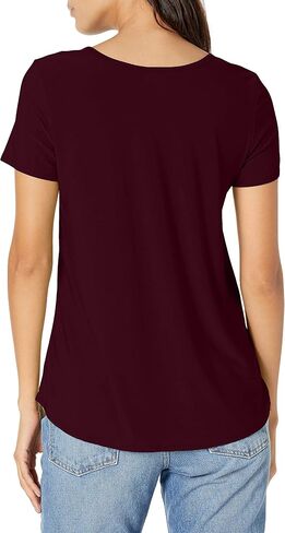 Star Vixen Women's Petite Elbow Sleeve Button Front Flowy Tank Top with Pleated Detail in Saudi Arabia