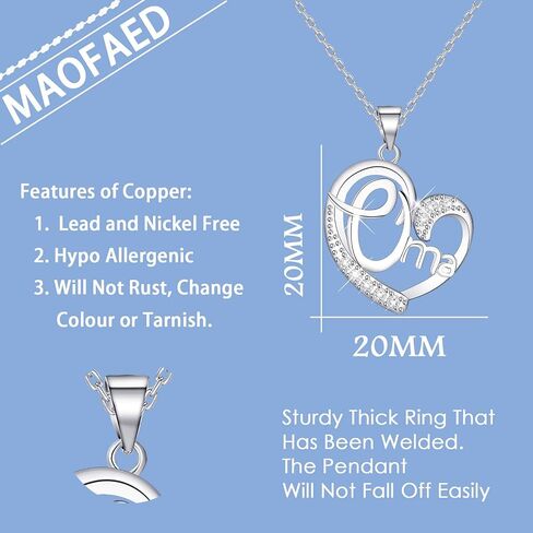 MAOFAED Oma Gift Grandmother Gift Mother’s Day Gift Oma Jewelry Grandma Necklace Birthday Or Christmas Gift For Grandma in Saudi Arabia