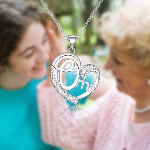 MAOFAED Oma Gift Grandmother Gift Mother’s Day Gift Oma Jewelry Grandma Necklace Birthday Or Christmas Gift For Grandma in Saudi Arabia
