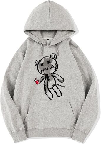 هوديس جرافيك لطيف القوطي خريف شتاء ربيع سويت شيرت بقلنسوة ملابس قطنية in Kuwait