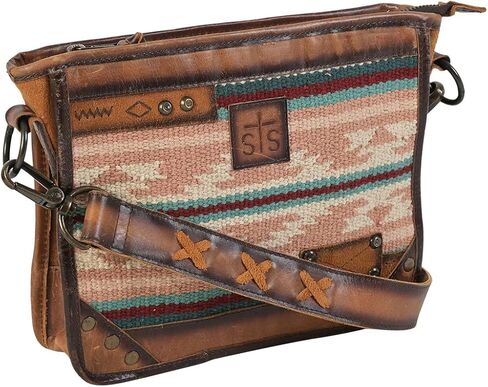 Palomino Serape Mae Crossbody By STS Ranchwear, Pink, 10 x 8 x 3 in Saudi Arabia