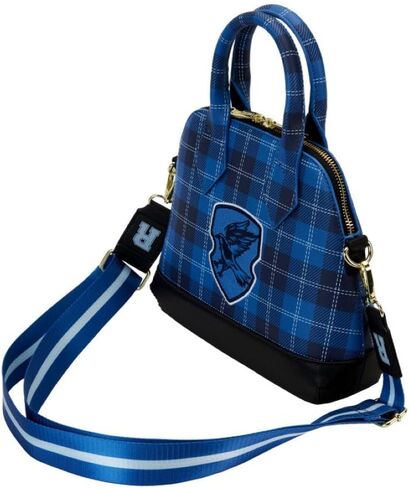 Loungefly Harry Potter Ravenclaw Patch Varsity Plaid Crossbody Bag in Saudi Arabia