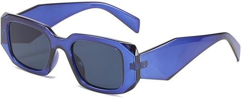 Azoxus Retro Fashion Irregular Rectangle Sunglasses UV400 Protection Trendy Small Plastic Frame AZ9492 in Saudi Arabia
