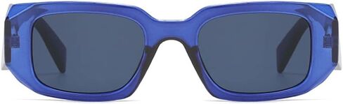 Azoxus Retro Fashion Irregular Rectangle Sunglasses UV400 Protection Trendy Small Plastic Frame AZ9492 in Saudi Arabia