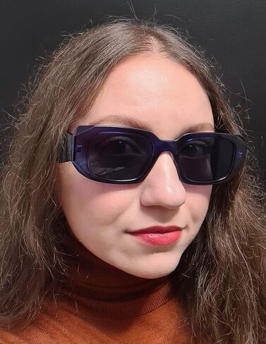 Azoxus Retro Fashion Irregular Rectangle Sunglasses UV400 Protection Trendy Small Plastic Frame AZ9492 in Saudi Arabia
