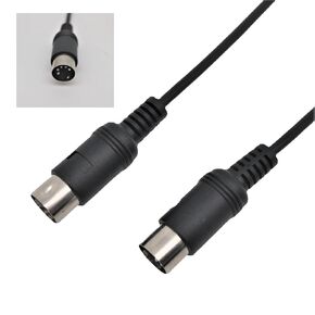 2 Pack 3-Feet Male to Male 5-Pin MIDI Cable Compatible with MIDI Keyboard, Keyboard Synth, External Sound Card, Rack Synth, Sampler, Sound Source and Other Music Gear