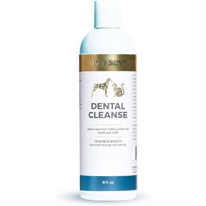 Petscy - Dental Cleanse, All-Natural Cat & Dog Tartar Remover for Teeth, Cat & Dog Water Additive for Dental Care, Suitable for All Ages, Breeds & Sizes, 8 Oz in Kuwait