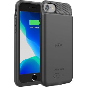 Alpatronix Battery Case for Apple iPhone SE 3rd Gen 2022/SE 2nd Gen (2020), iPhone 8, iPhone 7, iPhone 6S & iPhone 6, Slim Protective Charging Case, Wireless Charging & Lightning Input (4.7-inch)