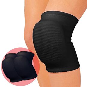 D&M Knee Pad sleeve, 25mm thick pad, Black, L-size, 2pc, Made In Japan, 837