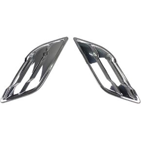 Rqing for Ford F-150 Raptor 2015 2016 2017 2018 2019 2020 Front Side Fender Vents Air Outlet Cover Trims (Carbon Fiber Pattern)