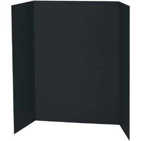 Pacon Presentation Board, Single Wall, 48" x 36", Black
