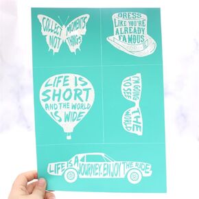 KSCRAFT Silkscreen Stencil Reusable Self-Adhesive Silk Screen Printing for Home Decor/Printing on Wood/Fabric/Wall/Cup/Plate/Glass/Paper (Zebra Pattern)