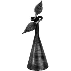 Hand Forged Metal Double Leaf Candle Snuffer Handmade Wrought Iron Candle Snuffer Black Antique Finish Candle Snuffer by Living Ideas