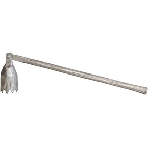 Creative Co-Op Cast Iron Flower Candle Snuffer, Pewter Finish