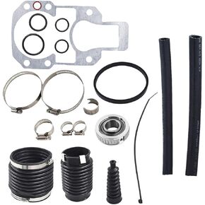 WFLNHB Transom Bellows Repair Reseal Kit Fit for 1973-1990 Mercruiser Alpha One Gen 1 30-803097T1 Includes Seals Bearing Bellows Kit, Gimbal, Gasket and Oil Seal
