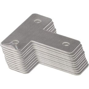 Stainless Steel Mending Bracket Plate ULIFESTAR T Type Mending Plate,Flat Repair Plate for Wood,Metal Straight Fixing Joining Shelf Support for Shelves,Furniture and Cabinet 10 Pack (1.6x1.6'')