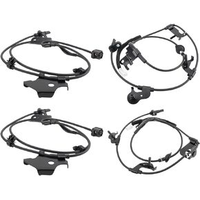 CARBBIA 89542-0R010 ABS Wheel Speed Sensor Front Rear Right Left Compatible with Toyota RAV4 2006-2012 4WD & 2013 FWD Set of 4 89542-42050, 89545-42040, 89546-42040, 89543-42050, 89542-42050