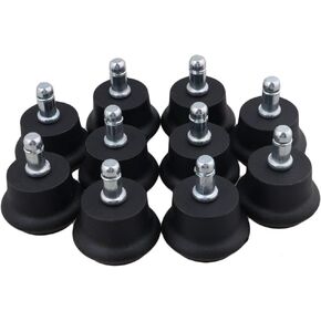 10PCS Replacement Office Chair or Stool Bell Glides，Stationary Plastic Foot Glide 2inch- Low Profile
