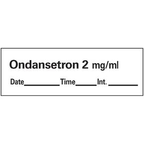 PDC Healthcare AN-55D2 Anesthesia Tape with Date, Time and Initial, Removable, Ondansetron 2 mg/mL, 1" Core, 1/2" x 500", Imprints White 333 (Pack of 1)