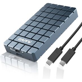 MAIWO 40Gbps M.2 NVMe SSD Enclosure, USB4 to NVMe Adapter for 2280MM M Key B+M Key PCIe NVMe SSD, Compatible with Thunderbolt4/3 USB4/3.2/3.1/3.0, 8TB Capacity Tool Free